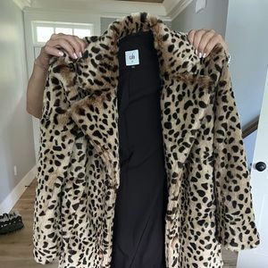 Cabi faux cheetah coat